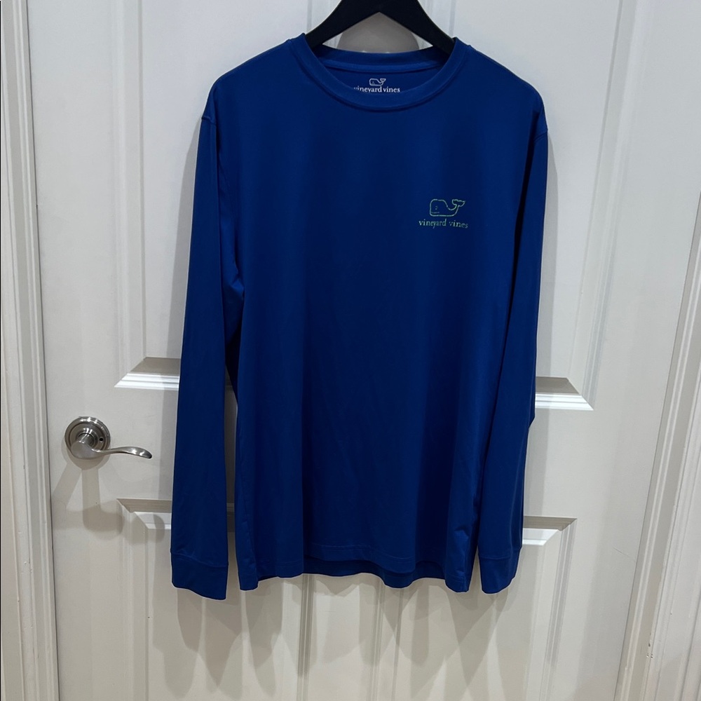 Vineyard Vines Men's Classic Blue Long Sleeve Tee